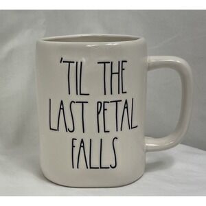 Rae Dunn Disney Beauty and the Beast TIL THE LAST PETAL FALLS Princess Mug